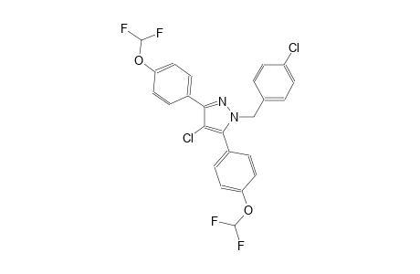 4-chloro-1-(4-chlorobenzyl)-3,5-bis[4-(difluoromethoxy)phenyl]-1H-pyrazole