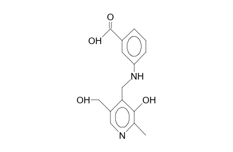 N-(<3-Hydroxy-5-hydroxymethyl-2-methyl-pyrid-4-yl>-methyl)-3-amino-benzoic acid