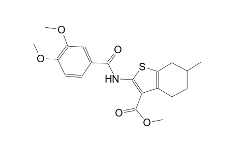 methyl 2-[(3,4-dimethoxybenzoyl)amino]-6-methyl-4,5,6,7-tetrahydro-1-benzothiophene-3-carboxylate