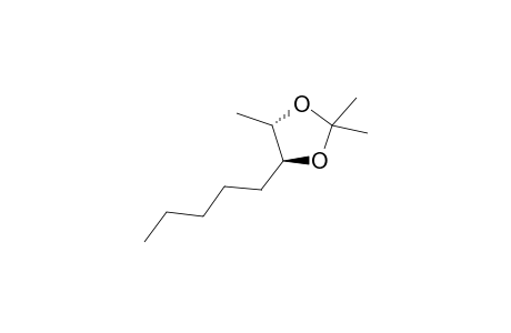 (4S,5S)-2,2,4-trimethyl-5-pentyl-1,3-dioxolane