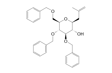 (2S,3S,4R,5R,6R)-4,5-Bis(benzyloxy)-6-[(benzyloxy)methyl]-2-(2-methylprop-2-en-1-yl)oxan-3-ol