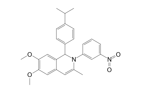 6,7-DIMETHOXY-3-METHYL-2-(3-NITROPHENYL)-1-[4-(2-PROPYLPHENYL)]-1,2-DIHYDROISOQUINOLINE
