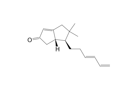 2(1H)-Pentalenone, 6-(3,5-hexadienyl)-4,5,6,6a-tetrahydro-5,5-dimethyl-, cis-(.+-.)-