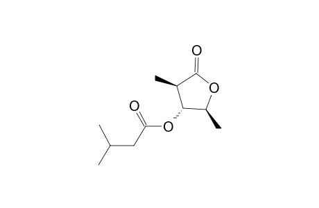 (2S,3R,4R)-2,4-Dimethyl-5-oxotetrahydrofuran-3-yl 3-methylbutanoate