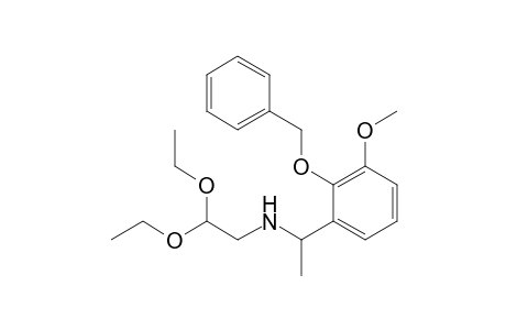 1-(2-benzoxy-3-methoxy-phenyl)ethyl-(2,2-diethoxyethyl)amine