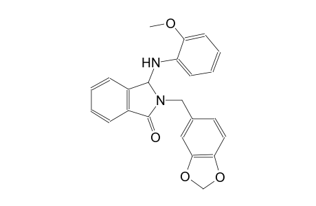 1H-isoindol-1-one, 2-(1,3-benzodioxol-5-ylmethyl)-2,3-dihydro-3-[(2-methoxyphenyl)amino]-