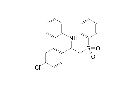 N-(1-(4-Chlorophenyl)-2-(phenylsulfonyl)ethyl)aniline