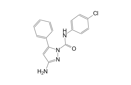 1H-pyrazole-1-carboxamide, 3-amino-N-(4-chlorophenyl)-5-phenyl-