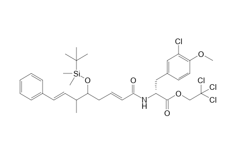 2,2,2-Trichloroethyl ester of N-[(1-oxo-5-(tert-butylcdimethylsilyloxy)-6-methyl-8-phenyl)octa-2,7-dienyl]-3-chloro-O-methyl-D-tyrosine