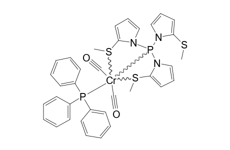 MIU-(3)-(S,S,P)-TRI-[[2-(METHYLTHIO)-PYRROLYL]-PHOSPHINE]-DICARBONYL-(TRIPHENYL-PHOSPHINE)-CHROMIUM-(0)