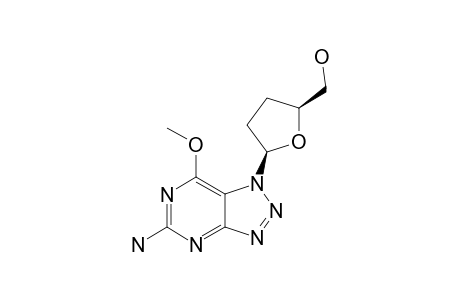 5-AMINO-1-(2,3-DIDEOXY-BETA-D-GLYCERO-PENTOFURANOSYL)-7-METHOXY-1H-1,2,3-TRIAZOLO-[4,5-D]-PYRIMIDINE