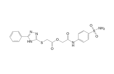 (5-phenyl-4H-[1,2,4]triazol-3-ylsulfanyl)-acetic acid (4-sulfamoyl-phenylcarbamoyl)-methyl ester