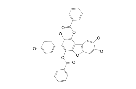 THELEPHANTIN-M;DI-[BENZOIC-ACID]-2,7,8-TRIHYDROXY-3-(4-HYDROXYPHENYL)-DIBENZOFURAN-1,4-DIYL-ESTER