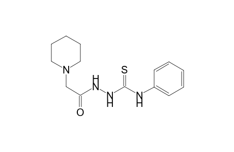 1-Pyridineacetic acid, hexahydro-, N'-[(phenylamino)carbonothioyl]hydrazide