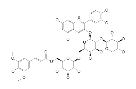 CYANIDIN-3-O-BETA-D-XYLOPYRANOSYL-(1->2)-[6-O-E-SINAPOYL-BETA-D-GLUCOPYRANOSYL-(1->6)]-BETA-D-GALACTOPYRANOSIDE