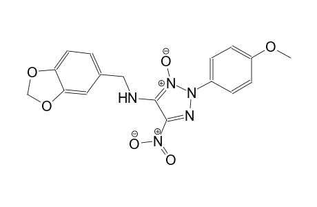 N-(1,3-benzodioxol-5-ylmethyl)-2-(4-methoxyphenyl)-5-nitro-2H-1,2,3-triazol-4-amine 3-oxide