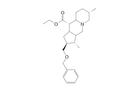 (2S,3S,6S,9S)-2-Benzyloxymethyl-3,6-dimethyl-dodecahydro-4a-aza-cyclopenta[b]naphthalene-9-carboxylic acid ethyl ester