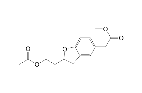 5-Benzofuranacetic acid, 2-[2-(acetyloxy)ethyl]-2,3-dihydro-, methyl ester
