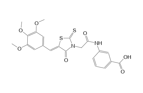 benzoic acid, 3-[[[(5Z)-4-oxo-2-thioxo-5-[(3,4,5-trimethoxyphenyl)methylene]thiazolidinyl]acetyl]amino]-