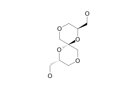 (2R*,6R*,8S*)-2,8-DIHYDROXYMETHYL-1,4,7,10-TETRAOXASPIRO-[5.5]-UNDECANE