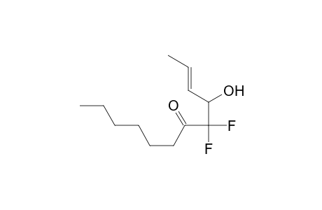 (E)-5,5-Difluoro-4-hydroxy-2-dodecen-6-one
