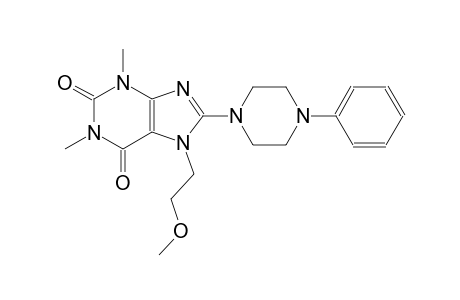 7-(2-methoxyethyl)-1,3-dimethyl-8-(4-phenyl-1-piperazinyl)-3,7-dihydro-1H-purine-2,6-dione