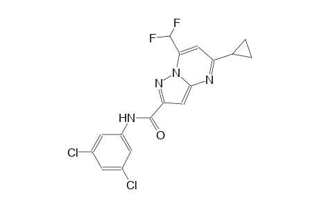 5-cyclopropyl-N-(3,5-dichlorophenyl)-7-(difluoromethyl)pyrazolo[1,5-a]pyrimidine-2-carboxamide