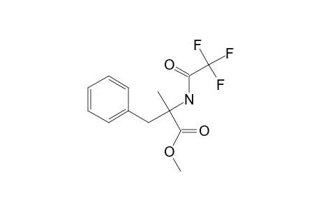 .alpha.-Methyl-dl-phenylalanine, N-trifluoroacetyl-, methyl ester