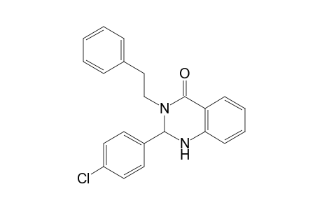 2-(4-Chlorophenyl)-2,3-dihydro-3-phenethylquinazolin-4(1H)-one