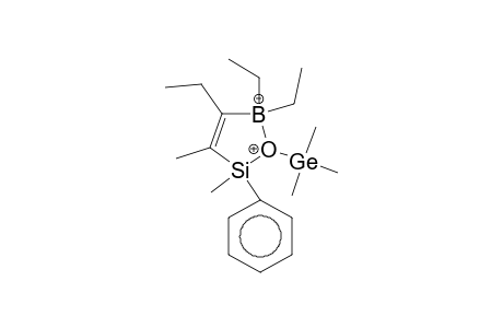 Boron, diethyl[1-ethyl-2-[methylphenyl[(trimethylgermyl)oxy]silyl]-1-propenyl-C,O]-, (t-4)-