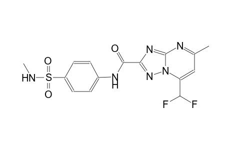 7-(difluoromethyl)-5-methyl-N-{4-[(methylamino)sulfonyl]phenyl}[1,2,4]triazolo[1,5-a]pyrimidine-2-carboxamide