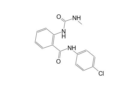 N-(4-chlorophenyl)-2-{[(methylamino)carbonyl]amino}benzamide