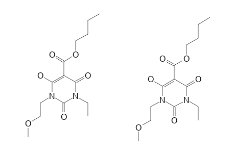 -BUTOXYCARBONYL-1-ETHYL-4-HYDROXY-3-METHOXYETHYL-BARBITURIC-ACID