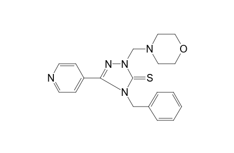 4-Benzyl-2-morpholin-4-ylmethyl-5-pyridin-4-yl-2,4-dihydro-[1,2,4]triazole-3-thione