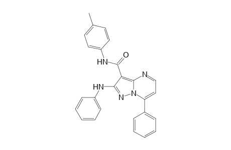 2-Anilino-N-(4-methylphenyl)-7-phenylpyrazolo[1,5-a]pyrimidine-3-carboxamide