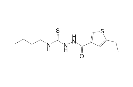 N-butyl-2-[(5-ethyl-3-thienyl)carbonyl]hydrazinecarbothioamide