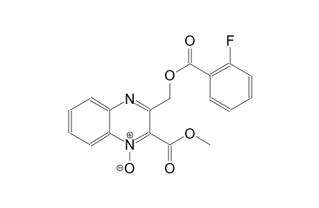 methyl 3-{[(2-fluorobenzoyl)oxy]methyl}-2-quinoxalinecarboxylate 1-oxide