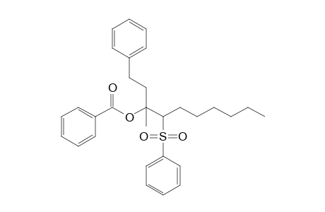 1-Methyl-1-(2-phenylethyl)-2-phenylsulfonyloctyl benzoate
