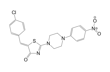 (5Z)-5-(4-chlorobenzylidene)-2-[4-(4-nitrophenyl)-1-piperazinyl]-1,3-thiazol-4(5H)-one