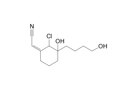 (Z)-[2-Chloro-3-hydroxy-3-(4'-hydroxybutyl)cyclohexylidene]acetonitrile