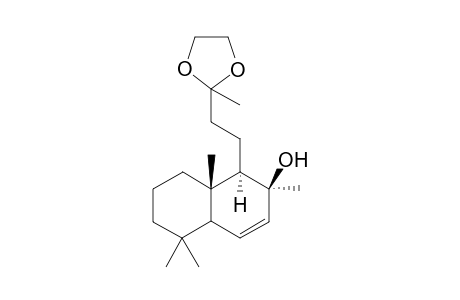 (1R,2S,8aS)-2,5,5,8a-tetramethyl-1-[2-(2-methyl-1,3-dioxolan-2-yl)ethyl]-4a,6,7,8-tetrahydro-1H-naphthalen-2-ol