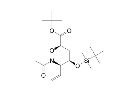 TERT.-BUTYL-5-ACETAMIDO-4-O-[(TERT.-BUTYL)-DIMETHYLSILYL]-3,5,6,7-TETRADEOXY-L-LYXO-HEPT-6-ENOATE