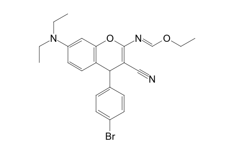 4-(4-Bromophenyl)-7-(diethylamino)-2-ethoxymethyleneamino-4H-chromene-3-carbonitrile