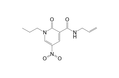 1-Propyl-3-[N-(2'-propen-1'-yl)carbamoyl]-5-nitropyridin-2(1H)-one