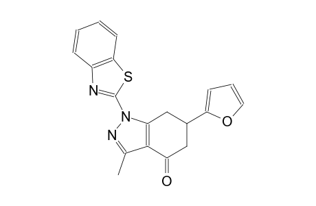 4H-indazol-4-one, 1-(2-benzothiazolyl)-6-(2-furanyl)-1,5,6,7-tetrahydro-3-methyl-