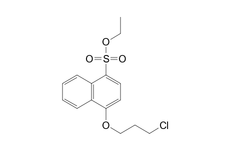 4-(3-chloropropoxy)-1-naphthalenesulfonic acid, ethyl ester