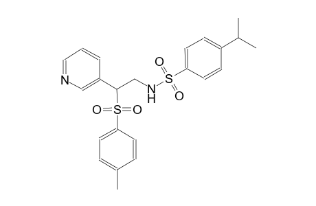 benzenesulfonamide, 4-(1-methylethyl)-N-[2-[(4-methylphenyl)sulfonyl]-2-(3-pyridinyl)ethyl]-