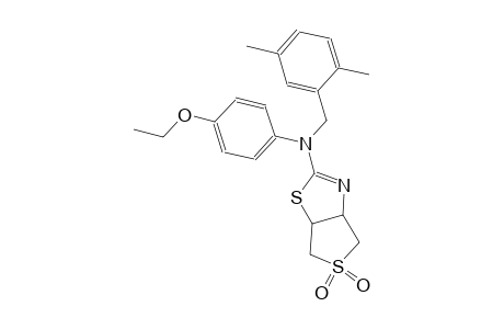 thieno[3,4-d]thiazol-2-amine, N-[(2,5-dimethylphenyl)methyl]-N-(4-ethoxyphenyl)-3a,4,6,6a-tetrahydro-, 5,5-dioxide