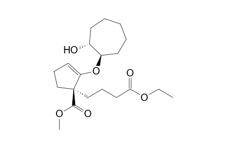 (1S)-1-(4-ethoxy-4-keto-butyl)-2-[(1R,2R)-2-hydroxycycloheptoxy]cyclopent-2-ene-1-carboxylic acid methyl ester