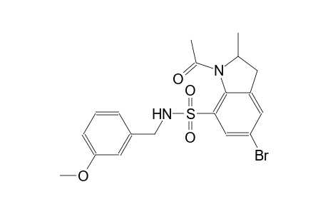 1H-indole-7-sulfonamide, 1-acetyl-5-bromo-2,3-dihydro-N-[(3-methoxyphenyl)methyl]-2-methyl-
